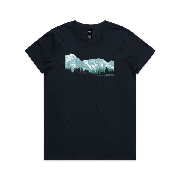 Queenstown Mountains - Womens Maple Tee Thumbnail