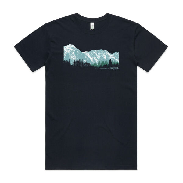 Queenstown Mountains - Mens Staple Organic Tee Thumbnail