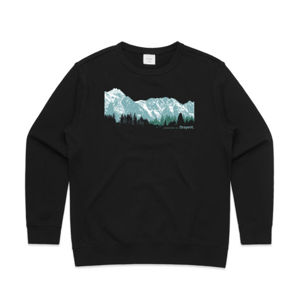 Queenstown Mountains - Womens Premium Crew Thumbnail