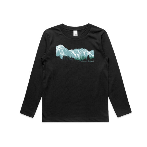 Queenstown Mountains - Kids Longsleeve Tee Thumbnail