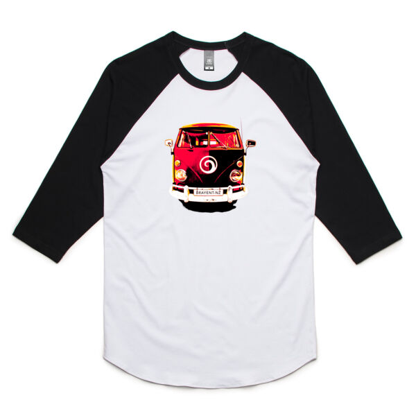 Camper Van T-shirt - Mens Raglan Tee Thumbnail