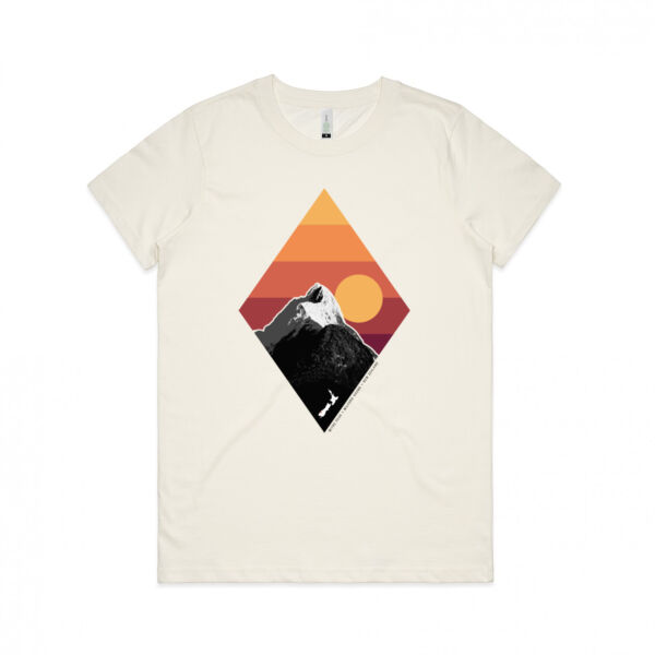 Mitre Peak NZ  - Womens Maple Organic Tee Thumbnail