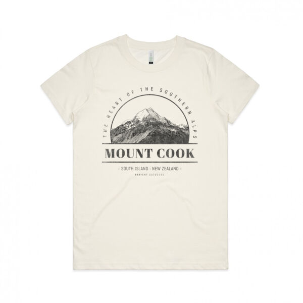 Mount Cook   - Womens Maple Organic Tee Thumbnail