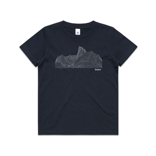 Mountain Wireframe - Kids Youth T shirt Thumbnail