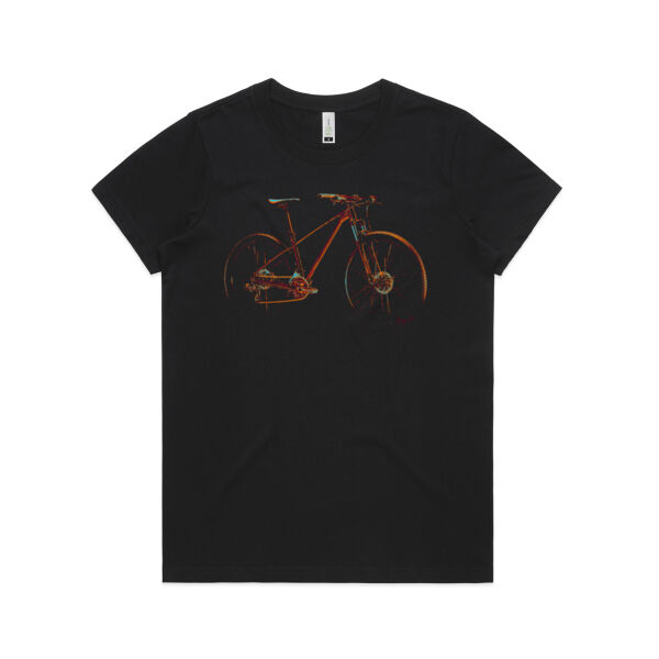 Mountain Bike Colors  - Womens Maple Organic Tee Thumbnail