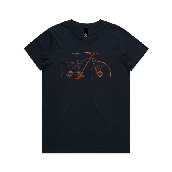 Mountain Bike Colors  - Womens Maple Tee Thumbnail