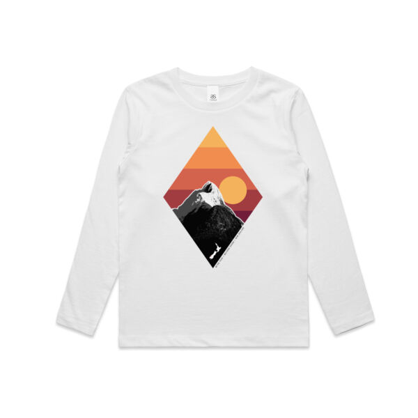 Mitre Peak NZ  - Kids Longsleeve Tee Thumbnail