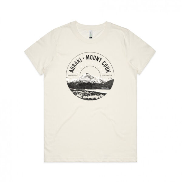 Aoraki Mt. Cook - Womens Maple Organic Tee Thumbnail