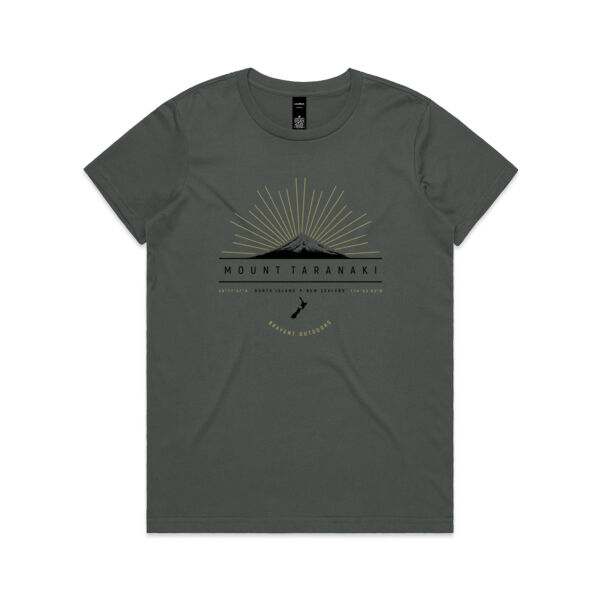 Mt Taranaki T-Shirt - Womens Maple Tee Thumbnail
