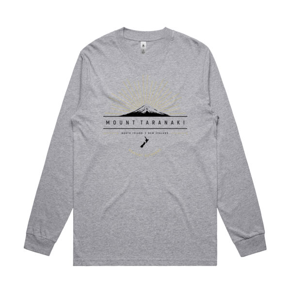Mt Taranaki T-Shirt - Mens General Long Sleeve Tee Thumbnail