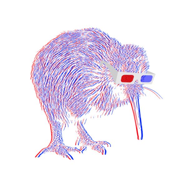Kiwi Anaglyph Thumbnail